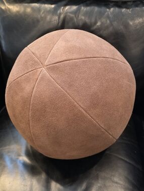 CB2 Suede Sphere Pillow